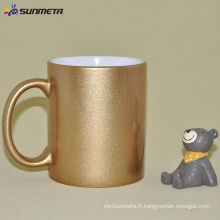 Sublimation 11oz Ceramic Golden Mug Fabriqué en Chine